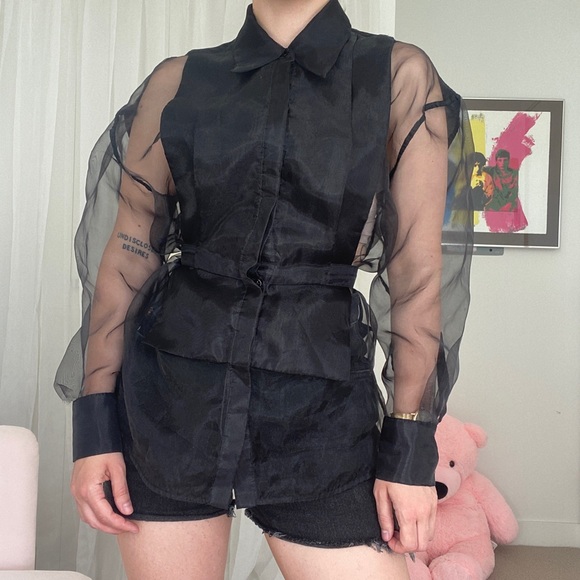 Topshop Tops - Topshop Organza Top